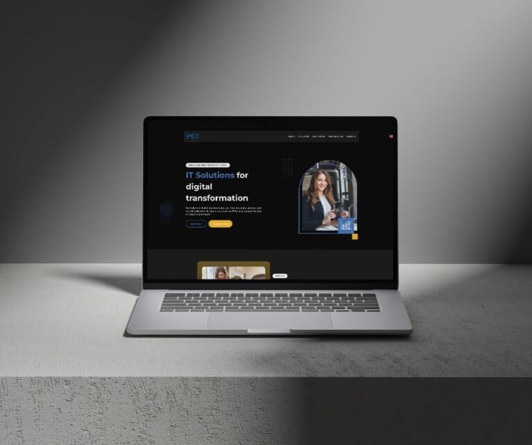 Site vitrine moderne et performant, conçu pour refléter l’expertise de Pulsecodetek en transformation digitale, IA et formation IT.