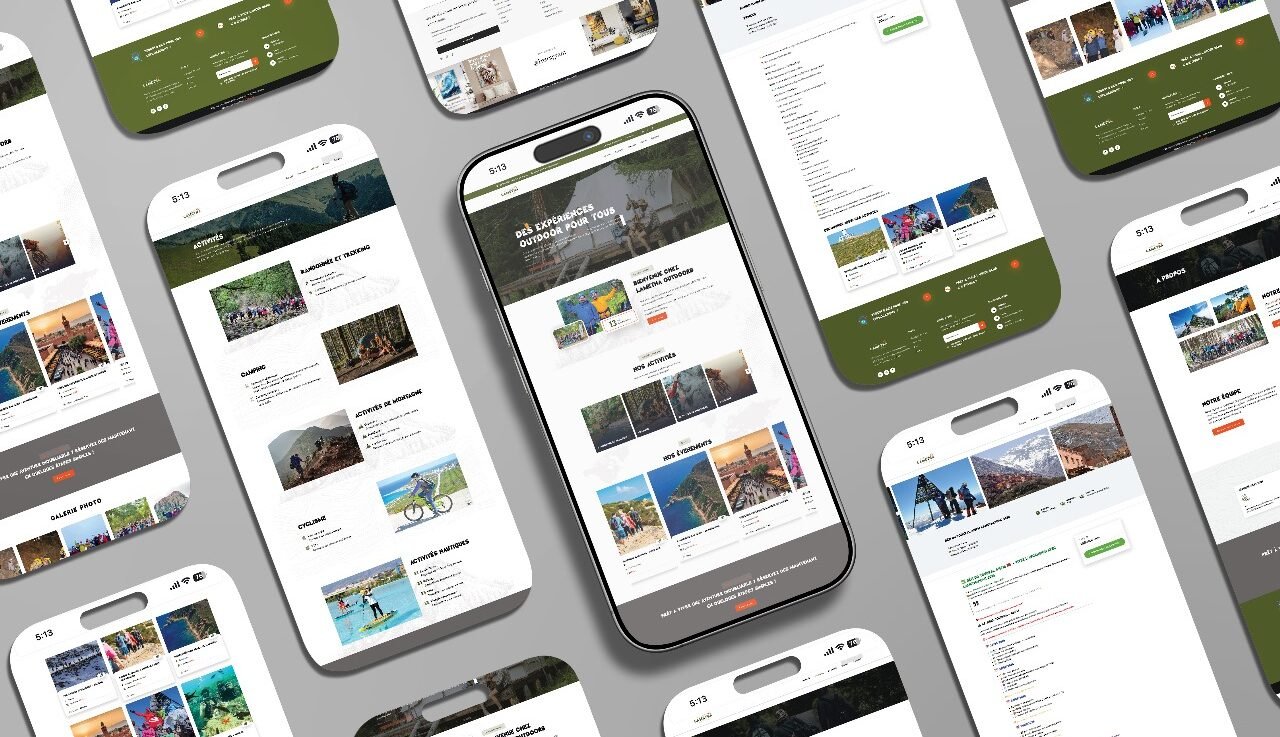 Lametna Outdoors nous a confié la création d’un site immersif célébrant l’aventure, la nature et la liberté. Un projet web authentique et fluide, pensé pour inspirer l’exploration en toute sécurité et harmonie avec l’environnement.